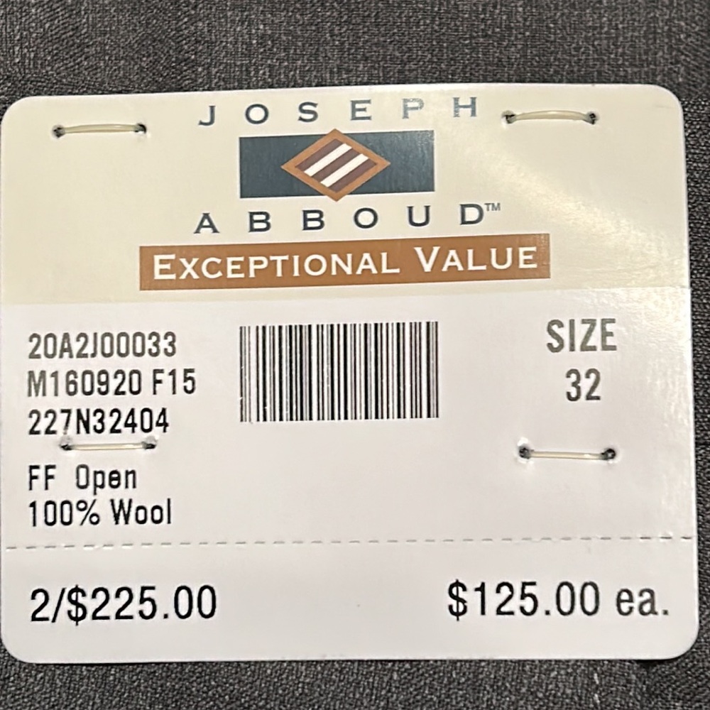 NWT Designer Joesph Abboud Dress Pants - Picture 8 of 8